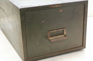 Vintage Steelmaster Single Drawer Index Card Cabinet Storage Cabinet Garage