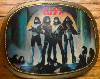 Vintage Kiss Love Gun Belt Buckle 1977 Pacifica Rare