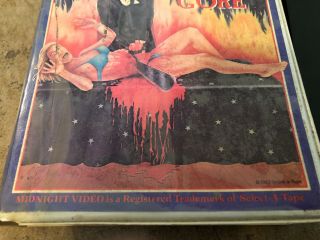 The Wizard Of Gore VHS Midnight Video H.  G.  Lewis Horror Clamshell Rare 1982 3