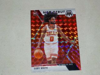 2019 - 20 Mosaic Coby White Rookie Card 264 Red Prizm Sp Rare Cr