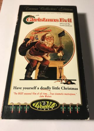 Christmas Evil Vhs Rare Horror Troma Edition