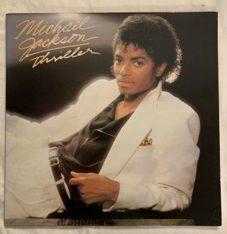 Rare Michael Jackson Thriller,  Lp Vinyl,  1st Press/error 1982 Epic Qe38112,  Vg,