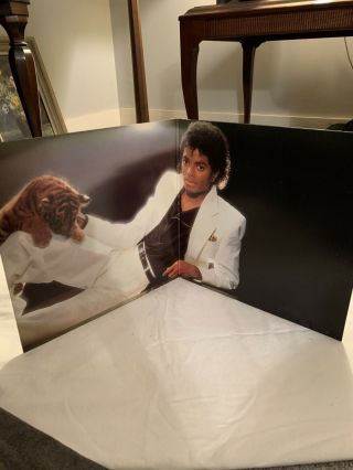 RARE Michael Jackson Thriller,  LP Vinyl,  1st press/error 1982 Epic QE38112,  VG, 3