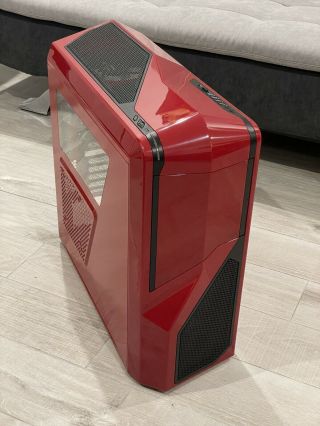 Red Nzxt Phantom 410 Mid Tower Computer Case - Rare (ca - Ph410 - R1)