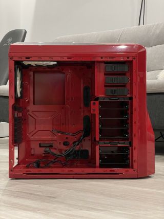 Red NZXT Phantom 410 Mid Tower Computer Case - RARE (CA - PH410 - R1) 3