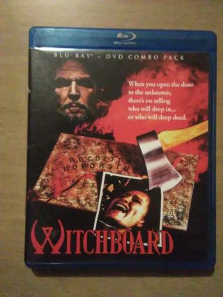 Witchboard Bluray Dvd Set Scream Factory Blu Ray Rare 80s Horror Vhs