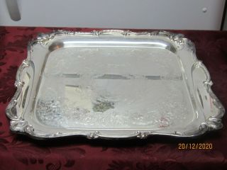 Webster - Wilcox Silverplate Serving Tray Platter 15 " Square