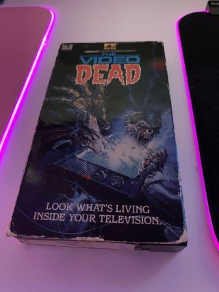 The Video Dead Vhs Horror Embassy 1987 Rare