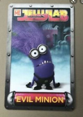 Dave And Busters Despicable Me - Rare Jellylab Evil Minion Game Card