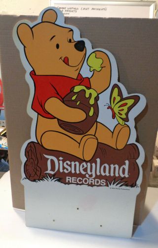 Vintage Disneyland Records Winnie The Pooh Store Display Rare
