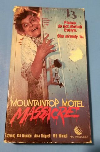 Mountaintop Motel Massacre Rare Horror Vhs 1983