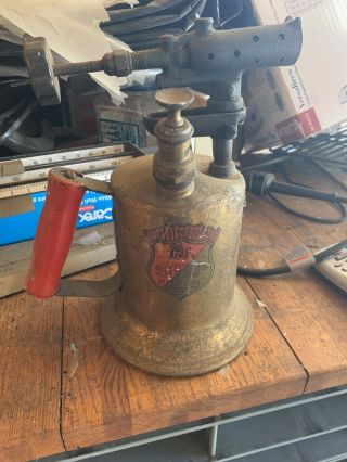 Vintage Clayton And Lambert Antique Collectible Brass Blow Torch