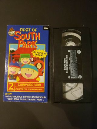 South Park - The Best Of South Park (vhs,  2000) Chinpoko Mon Rainforest Rare Oop