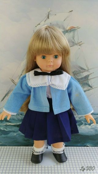 Engel Puppen Puppe Doll Blonde with Blue eyes 17 