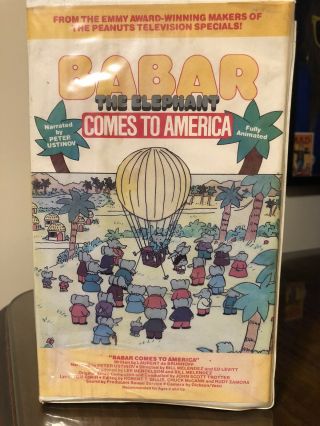 Babar The Elephant Comes To America Vhs Children 