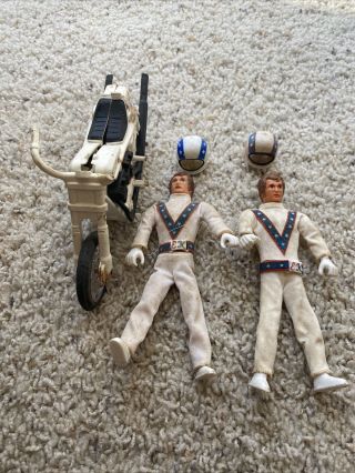 Rare Vintage Evel Knievel Action Figure Stunt Cycle 1970s Toy
