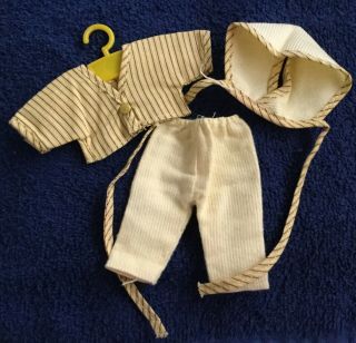 Vintage Cosmopolitan Baby Ginger Yellow Outfit Top Pants Hat