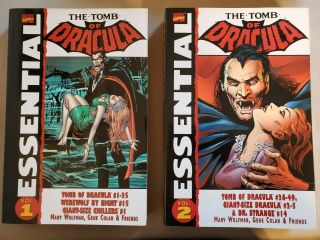 Essential Tomb Of Dracula 1 2 3 4 Softcover Graphic Novels 2006 Rare