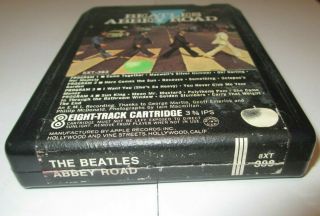BEATLES Abbey Road 8 TRACK TAPE RARE BLACK APPLE 1st Issue 2