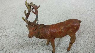 Antique Papier Mache Toy Deer Animal Art