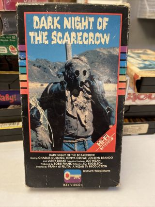 Dark Night Of The Scarecrow Vhs Oop Htf Horror Rare Bubba Didn’t Do It It
