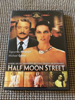 Half Moon Street Dvd Mgm Michael Caine Sigourney Weaver Rare Oop
