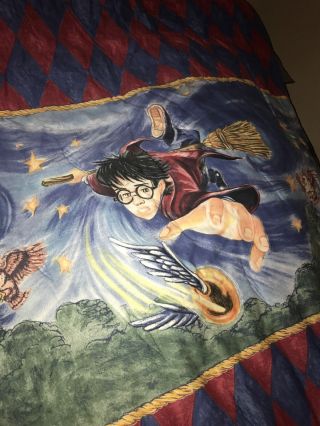 Rare Harry Potter Twin Size Comforter Blanket Bedspread Bedding Euc Hard To Find