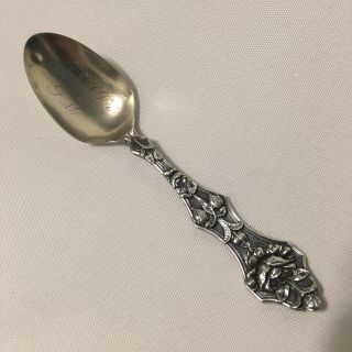 Sterling Silver Mnfg Co Vintage Sterling Silver Spoon Rose Repousse,  14 Grams