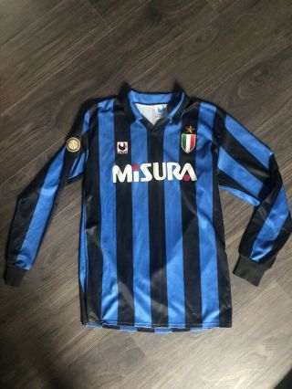 Inter Milan 1988 - 89 Rare Vintage Football Home Shirt Jersey Misura Size L