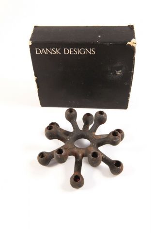 Dansk Design Jens Quistgaard Mcm Cast Iron Vntg Spider Candle Holder Denmark