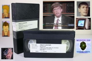 Vhs Vintage Microsoft Commercial 1993 - For " Minds Of Their Own " Tv Show - Rare