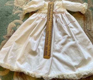 Gorgeous Vintage Cotton Dress For French Or German Bisque Doll 2
