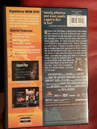 Logans Run (DVD,  1976/ 1998) [Rare] 3