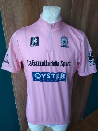 Santini 4 Pedalata Rosa Colnago Team Cycling Shirt Vintage Maglia Jersey Rare