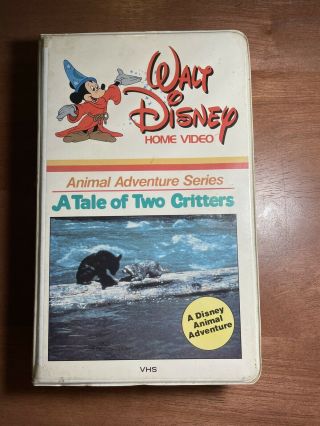 Vintage Rare Disney “a Tale Of Two Critters” - Animal Adventure Series Vhs - 1977