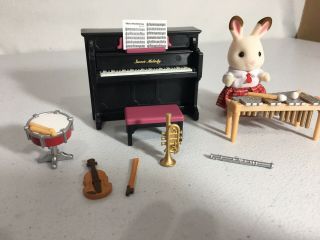 Calico critters/sylvanian families Music Class With Piano & Instruments 3
