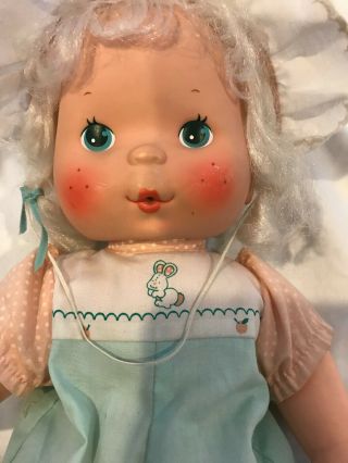 Vintage Doll Baby Apricot Blow A Kiss Doll 14 “ Kenner 1982