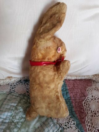 Antique Vintage Mohair Stuffed Bunny Rabbit Old Jee - Bee? 10 "