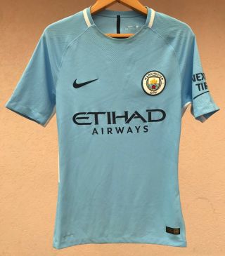 Rare Manchester City 2017/2018 Home Football Soccer Shirt Jersey Nike Aeroswift