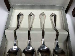 Rogers Oneida King James Demitasse Silverplate Spoons Set Of 8 3