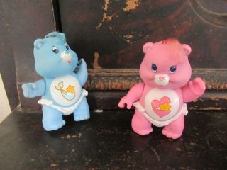 Care Bears 1980s Vintage Baby Hugs And Tugs Bear Figures Kenner