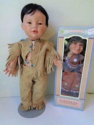 Rare 1991 Signed Opal Butler Native American Doll,  Cathay Indian