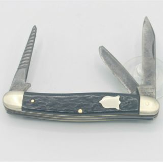 Vintage Camillus York Usa Rare Model 64 3 Blade Pocket Knife