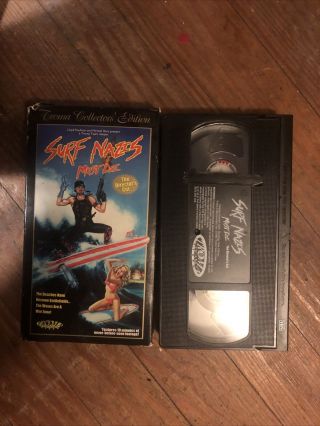 SURF NAZIS MUST DIE VHS 1987 RARE OOP Troma Collector’s Edition Director’s Cut 2