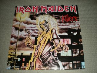 Rare 1981 (import) Iron Maiden - Killers Record Store Promo Poster (exc Cond)