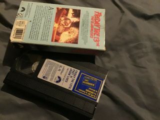 RARE VHS Friday 13th part 6 Jason Lives 80s slasher 1986 1st run vhs 2