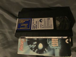 RARE VHS Friday 13th part 6 Jason Lives 80s slasher 1986 1st run vhs 3