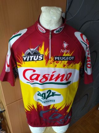 Nalini Vitus Ag2r Casino Colnago Italy Cycling Shirt Vintage Maglia Jersey Rare