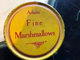 Very Rare Antique Adams Fine Marshmallow Tin Gag Novelty Toy Snake in Can 1920 ' s 2