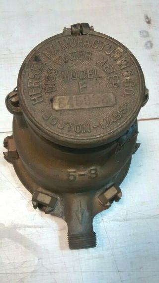 Vintage Brass Water Meter - Hershey - Vintage - Antique - - ? - - - Steampunk